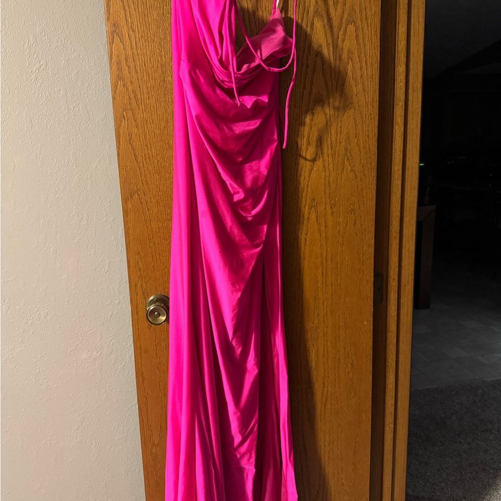 Vibrant Fuchsia Prom Dress